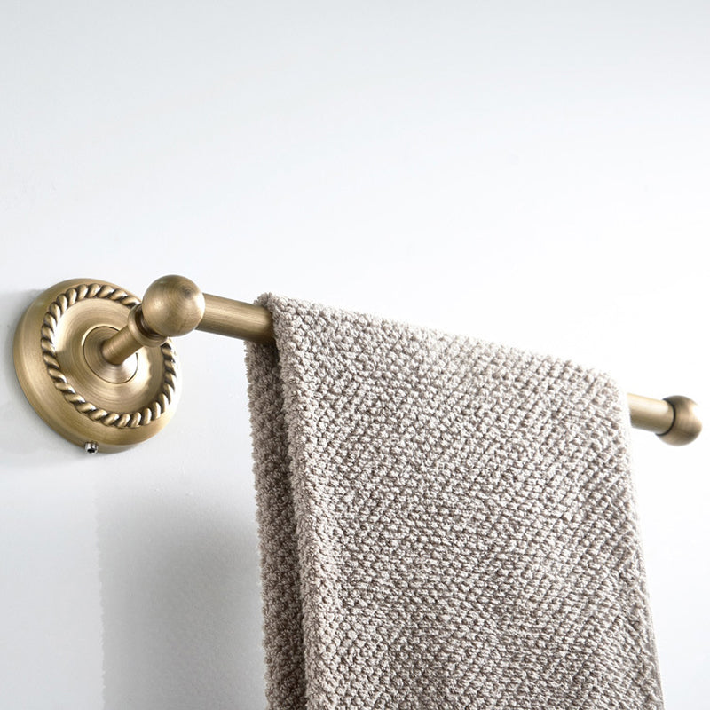Wall Mount Brass Kitchen Towel Rack Brushed Antique Brushed 11 Inch Towel Bar Bathroom Hardware
