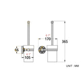 Carved Brass Wall Mount Toilet Brush Holder Oil Rubbed Bronze Unique Bathroom Hardware White Ceramic Holder