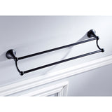 20/ 22/ 24 Inch Towel Rack Double Bar Black Wall Mounted Brass Oil Rubbed Bronze Hotel Bathroom