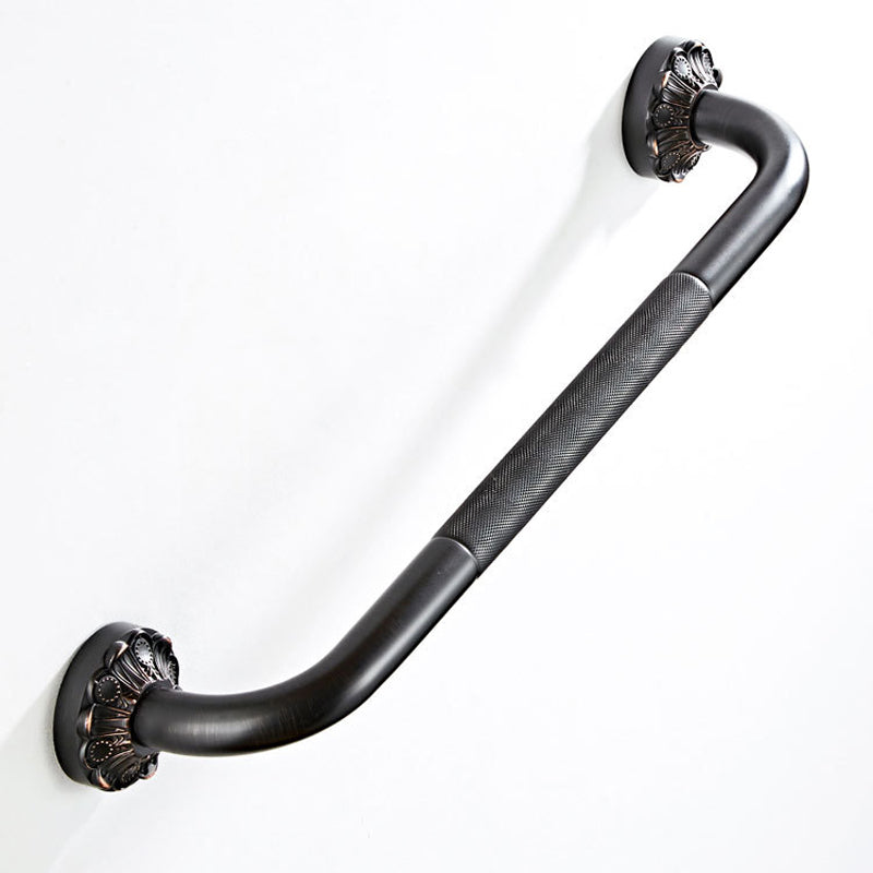 20 Inch Wall Mounted Carved Oil Rubbed Bronze Safety Grab Bar Bathroom Hardware Handicap For Elderly