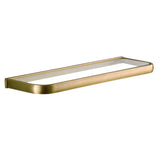 20 Gold Antique Brass Bathroom Shelves Wall Mounted Glass Phone Holder Shelf Cosmetic Storage Rack"