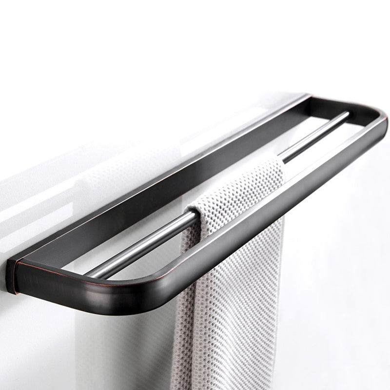 22 Inch Wall Mount Towel Bar Bathroom Black Towel Rack Brass Oil Rubbed Bronze Double Bar Decorative
