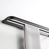 22 Inch Wall Mount Towel Bar Bathroom Black Towel Rack Brass Oil Rubbed Bronze Double Bar Decorative