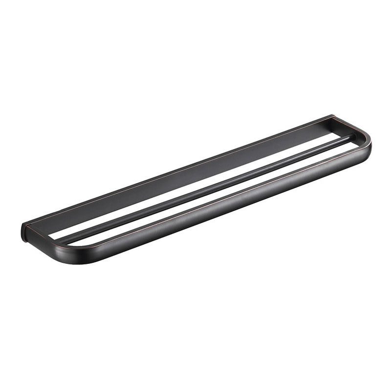 22 Inch Wall Mount Towel Bar Bathroom Black Towel Rack Brass Oil Rubbed Bronze Double Bar Decorative