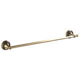 24 Inch Carved Wall Mounted Antique Brass Brushed Single/ Double Towel Racks Bathroom Hardware Gold