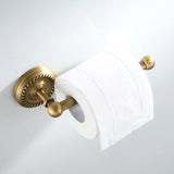 Brushed Antique Brass Toilet Paper Holder Bathroom Hardware Simple Modern Gold Small Towel Bar 7 Inch