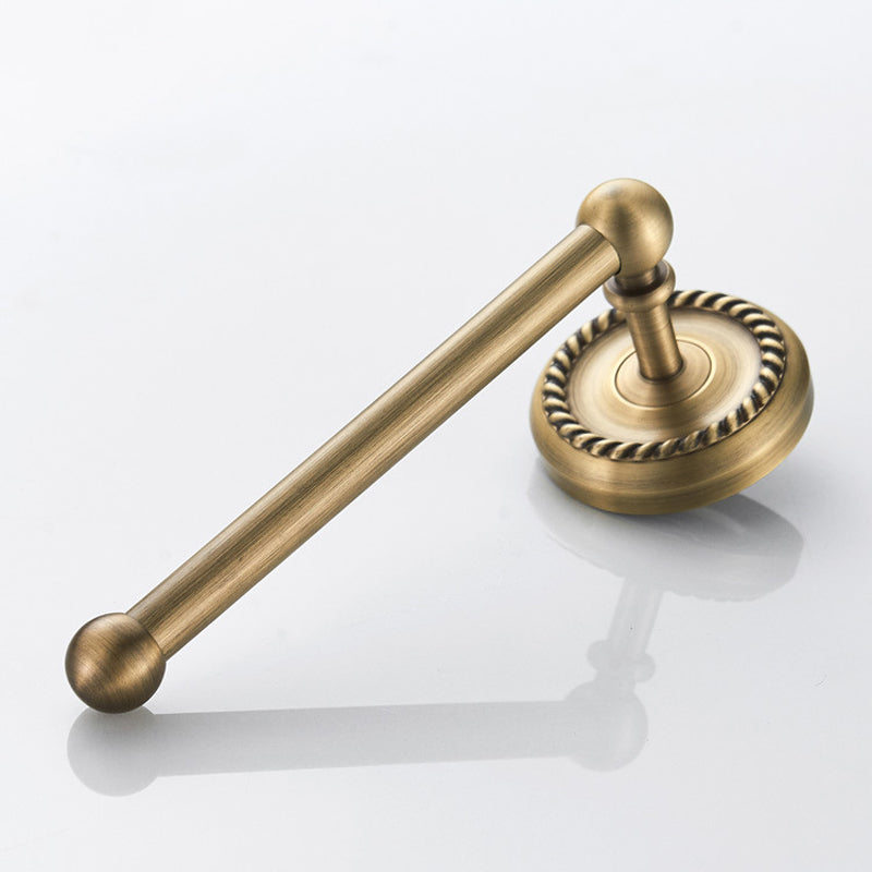 Brushed Antique Brass Toilet Paper Holder Bathroom Hardware Simple Modern Gold Small Towel Bar 7 Inch