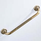 20 inch Antique Brass Pineapple Pattern Carved Safety Grab Bar Bathroom Vintage Shower Elderly Handicap