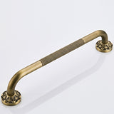 20 inch Antique Brass Pineapple Pattern Carved Safety Grab Bar Bathroom Vintage Shower Elderly Handicap