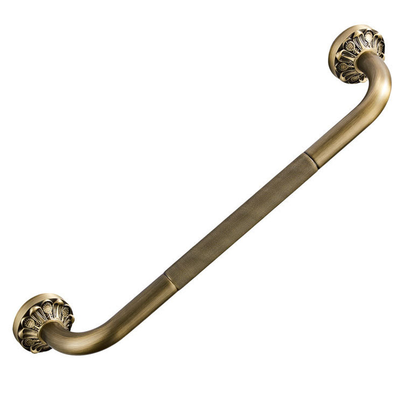 20 inch Antique Brass Pineapple Pattern Carved Safety Grab Bar Bathroom Vintage Shower Elderly Handicap