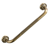 20 inch Antique Brass Pineapple Pattern Carved Safety Grab Bar Bathroom Vintage Shower Elderly Handicap