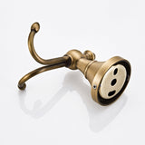 Antique Brass Coat Hooks Bathroom Double Robe Hook Luxury Gold Wall Mounted Bedroom Towel Hooks