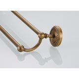 Antique Brass Golden Vintage Single/ Double Towel Racks For Bathroom Hardware Wall Mount Bar Shelf