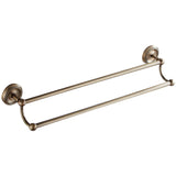 Antique Brass Golden Vintage Single/ Double Towel Racks For Bathroom Hardware Wall Mount Bar Shelf