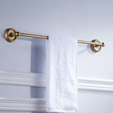 Antique Brass Golden Vintage Single/ Double Towel Racks For Bathroom Hardware Wall Mount Bar Shelf