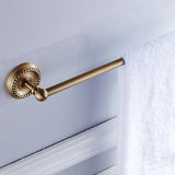 Antique Brass Golden Vintage Single/ Double Towel Racks For Bathroom Hardware Wall Mount Bar Shelf