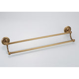 Antique Brass Golden Vintage Single/ Double Towel Racks For Bathroom Hardware Wall Mount Bar Shelf