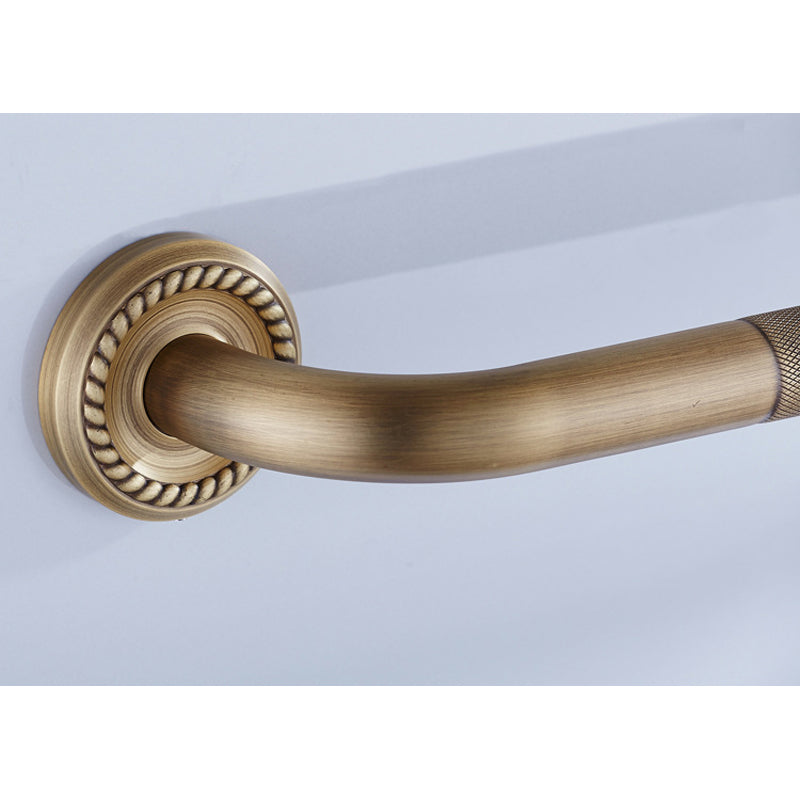 Antique Brass Grab Bar 20 Inch Safety Bathroom Hardware Vintage Shower Handicap For Elderly Domestic