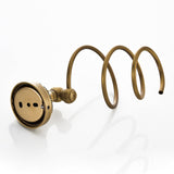 Antique Brass Hair Dryer Holder Carved  Wall Mount Dressing Table Bathroom Shelves Dressing Table Gold