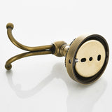 Antique Brass Single/ Double Robe Hook Carved Coat Hooks Bathroom Hardware Luxury Wall Mounted Gold