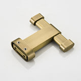 Antique Brushed Brass Double Robe Hook Gold Luxury Design Shower Vintage Bathroom Hooks Hardware