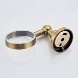 Antique Brushed Brass Soap Dish Wall Mounted Gold Shower Ceramic Round/ Oval Dish Bathroom Hardware