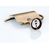 Antique Brushed Brass Toilet Paper Holder Bathroom Hardware Single Roll Holder Luxury Gold Wall Mounted
