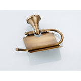 Antique Brushed Brass Toilet Paper Holder Bathroom Hardware Single Roll Holder Luxury Gold Wall Mounted