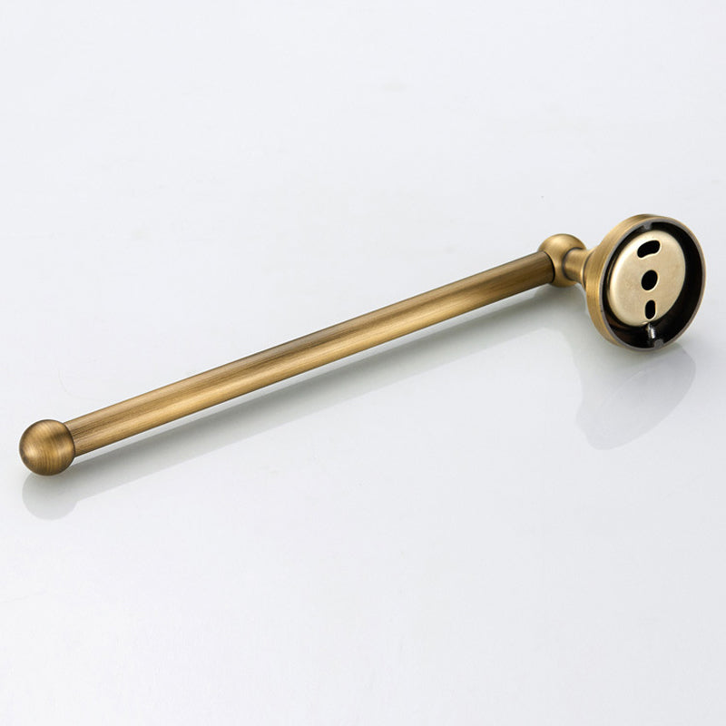 Antique Brushed Brass 11 Inch Towel Rack Wall Mounted Bathroom Hardware Single Bar Gold Kitchen