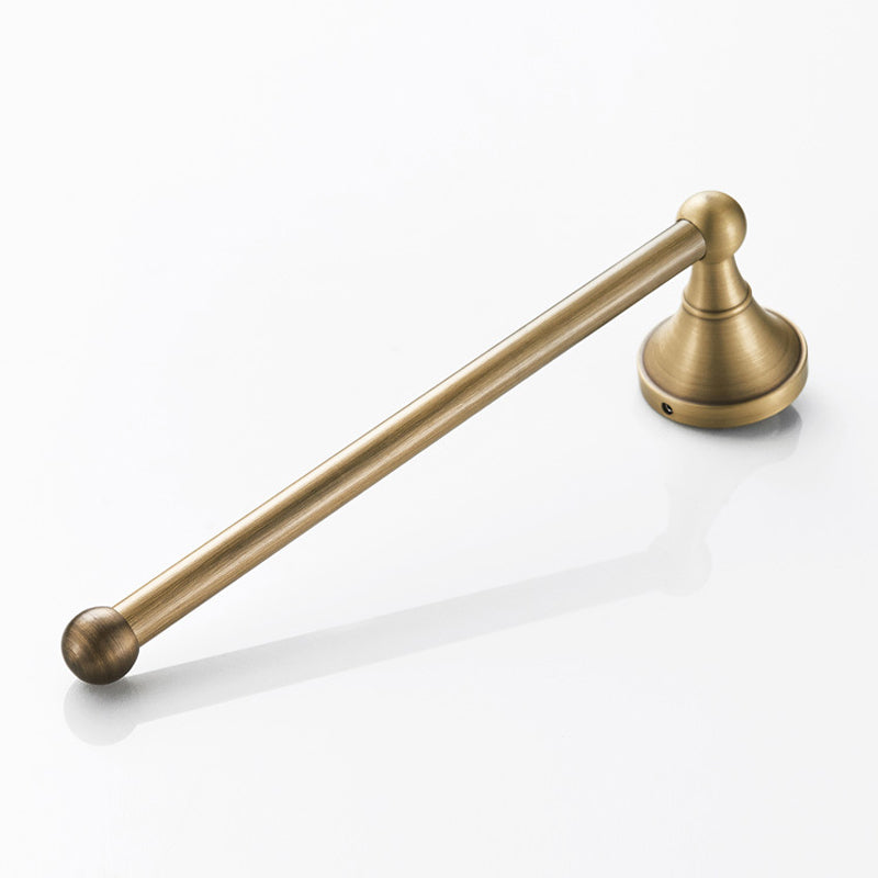 Antique Brushed Brass 11 Inch Towel Rack Wall Mounted Bathroom Hardware Single Bar Gold Kitchen