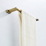 Bathroom Hardware Antique Brushed Brass Towel Single Bar Gold Wall Mount Kitchen Towel Rack 11 Inch