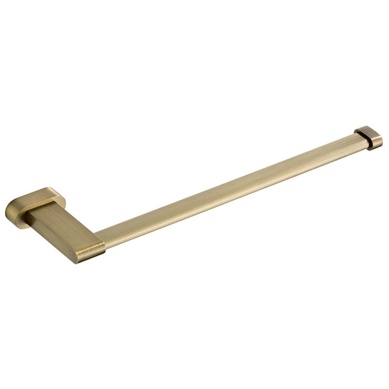 Bathroom Hardware Antique Brushed Brass Towel Single Bar Gold Wall Mount Kitchen Towel Rack 11 Inch