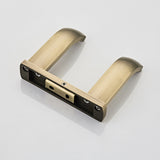 Antique Double Hook Brass Coat Hooks Wall Mounted Hair Dryer Holder Brushed Gold Bathroom Hardware
