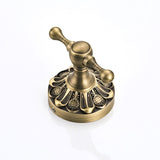 Bathroom Double Robe Hooks Antique Brass Carved Design Pineapple Pattern Coat Hook Luxury Gold