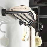 Bathroom Shelf Brass Oil Rubbed Bronze Towel Rack Unique Designer Luxury Black 24 Inch Hotel Carved