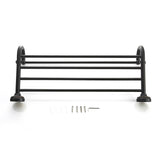 Bathroom Shelf Brass Oil Rubbed Bronze Towel Rack Unique Designer Luxury Black 24 Inch Hotel Carved