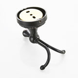 Bathroom Single/ Double Robe Hooks Black Carved Oil Rubbed Bronze Brass Rustic Door Coat Wholesale