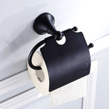 Bathroom Toilet Paper Holder Wall Mount Brass Oil Rubbed Bronze Single Roll Modern Black Hotel Hardware