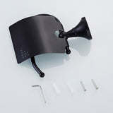 Bathroom Toilet Paper Holder Wall Mount Brass Oil Rubbed Bronze Single Roll Modern Black Hotel Hardware