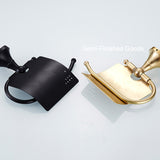 Bathroom Toilet Paper Holder Wall Mount Brass Oil Rubbed Bronze Single Roll Modern Black Hotel Hardware