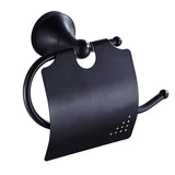 Bathroom Toilet Paper Holder Wall Mount Brass Oil Rubbed Bronze Single Roll Modern Black Hotel Hardware