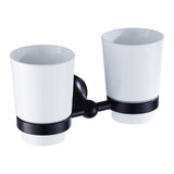 Bathroom Toothbrush Holder Oil Rubbed Bronze Single/ Double Ceramic Brass Shower Hotel Wall Mounted