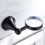Bathroom Toothbrush Holder Oil Rubbed Bronze Single/ Double Ceramic Brass Shower Hotel Wall Mounted