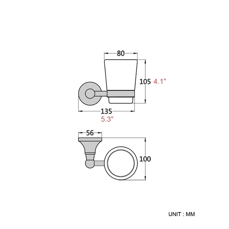 Bathroom Toothbrush Holder Oil Rubbed Bronze Single/ Double Ceramic Brass Shower Hotel Wall Mounted