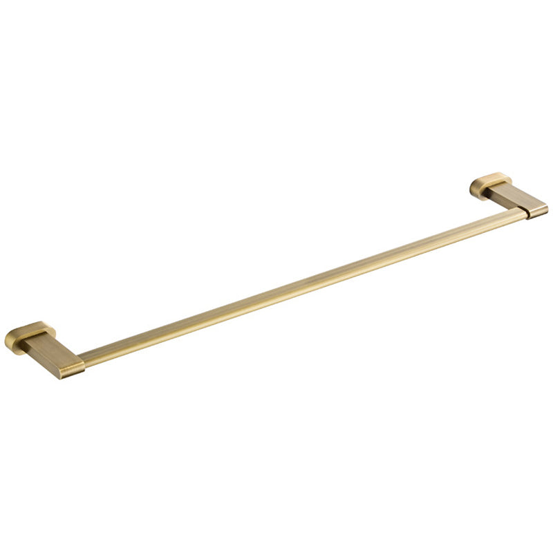 Antique Brushed Towel Rack Brass Gold Wall Mount Double Towel Bars Modern Luxury Bathroom Hardware