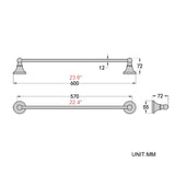 Bathroom Towel Racks Black Wall Mount Toilet Single Bar Brass Oil Rubbed Bronze Hotel 22 Inch Bathroom Shelves