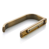 Antique Brass Toilet Paper Holder Brushed Gold Wall Mount Single Roll Small Towel Bar Bathroom Hardware