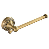 Antique Brass Toilet Paper Holder Modern Gold Wall Mounted Small Towel Bar Bathroom Hardware Carved