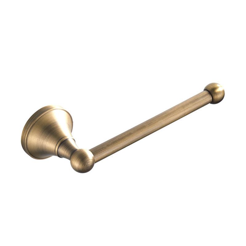 Bathrooms Brass Toilet Paper Holder Antique Brushed Gold Wall Mount Rustic Small Towel Bar Hardware