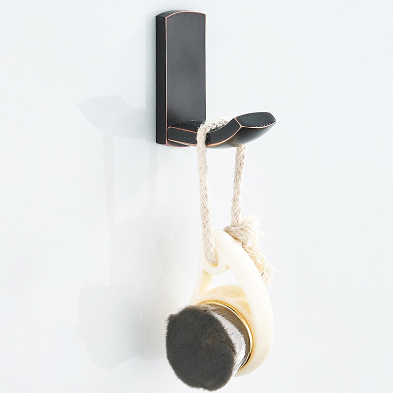 Black Bathroom Robe Hook Solid Brass Kitchen Oil Rubbed Bronze Wall Mounted Towel Hook Wholesale